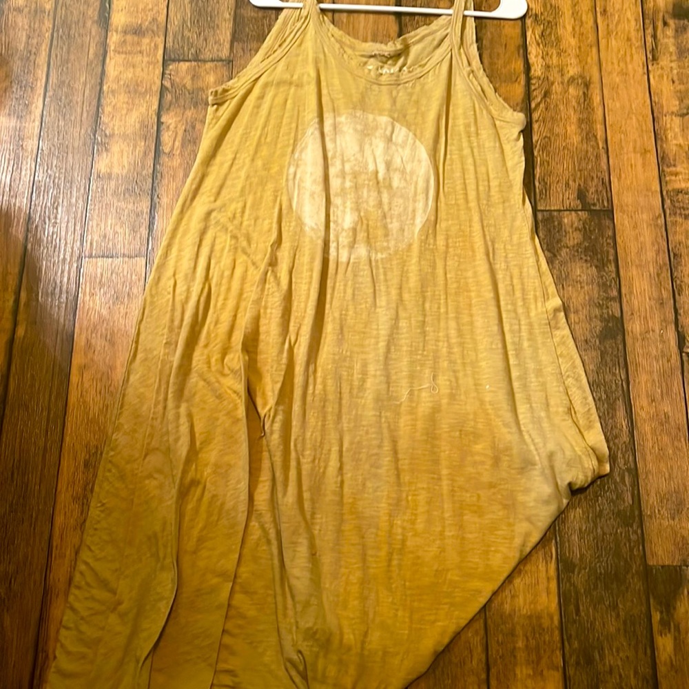 Magnolia Pearl moon yellow dress-literally worn one time!!  Too cute, layering